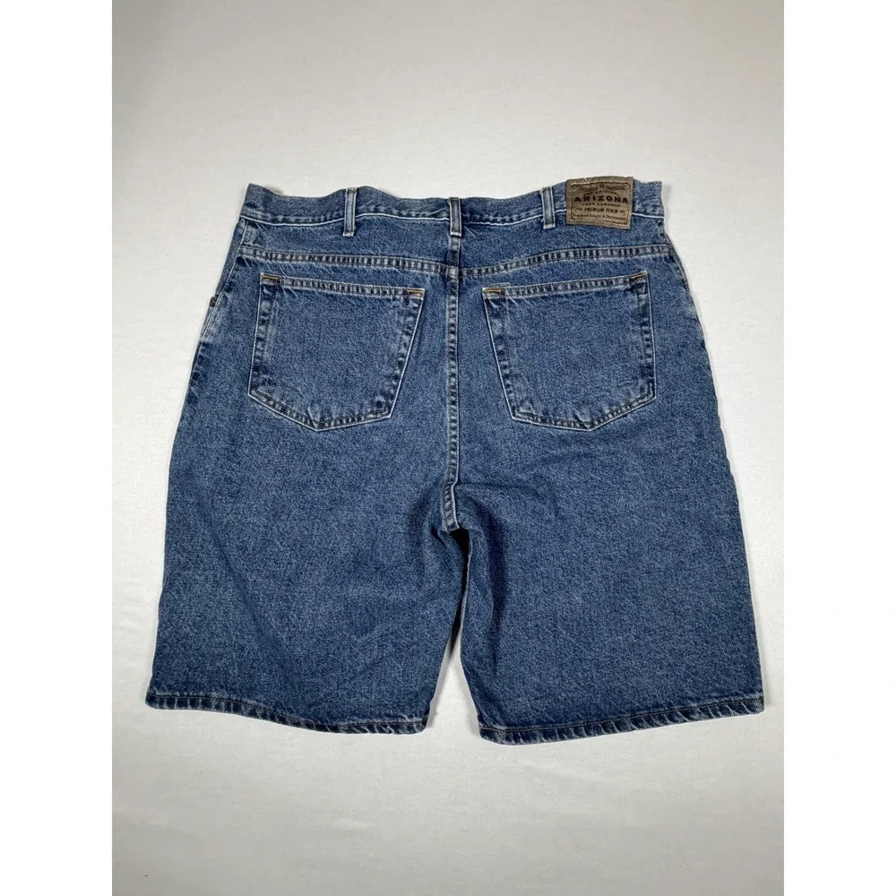 Vintage Arizona Jean Co Shorts Mens 38 Blue Denim Relaxed Fit Bermuda Casual